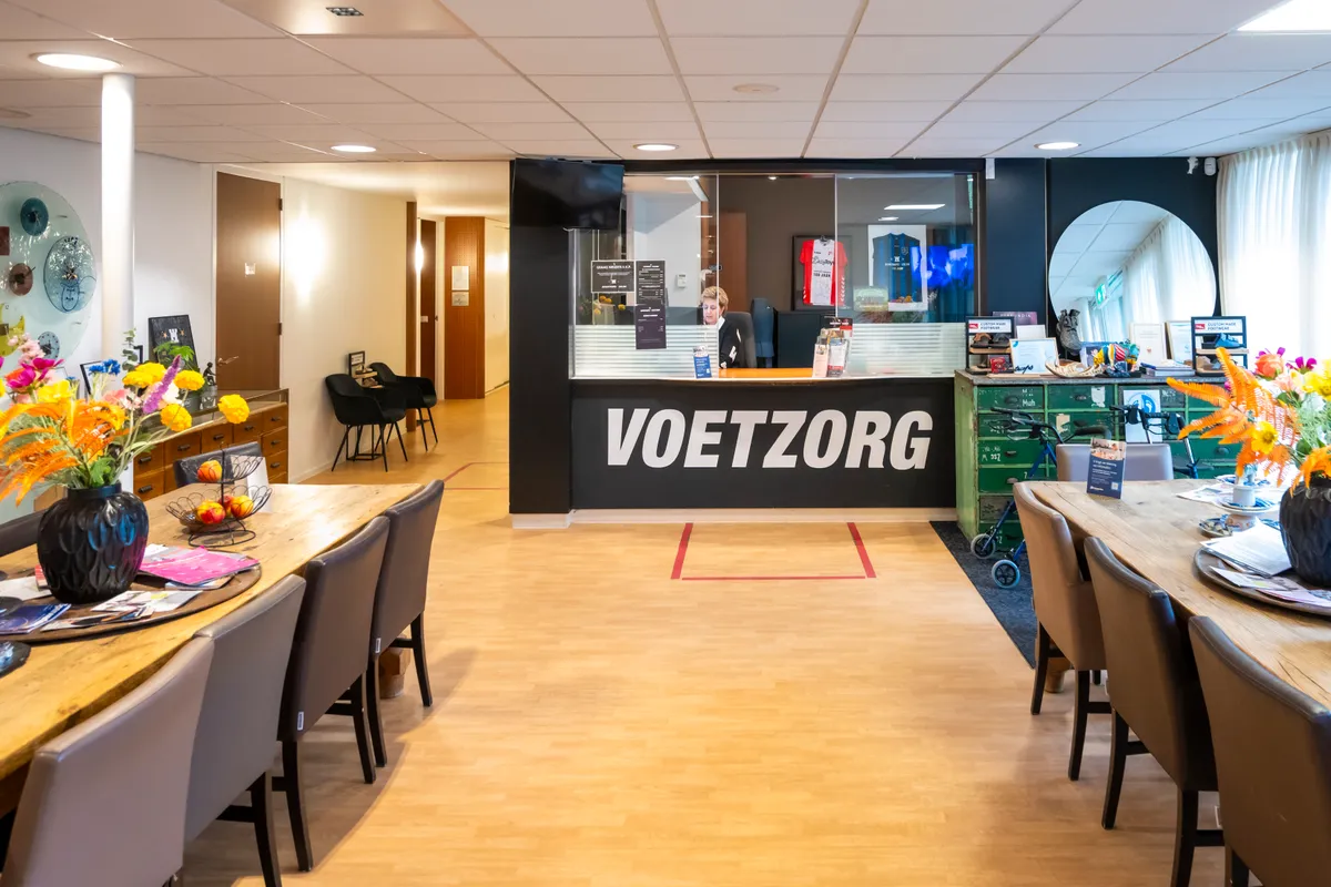 De ontvangst van Schutrups voetzorg in Exloo