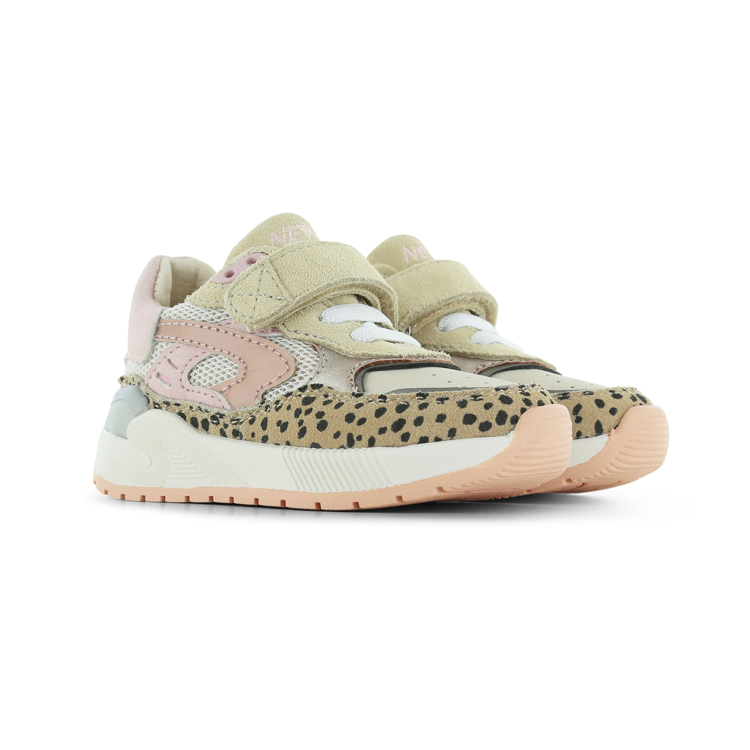 Shoesme ST25S006 Sneaker Beige/Animal/Pink