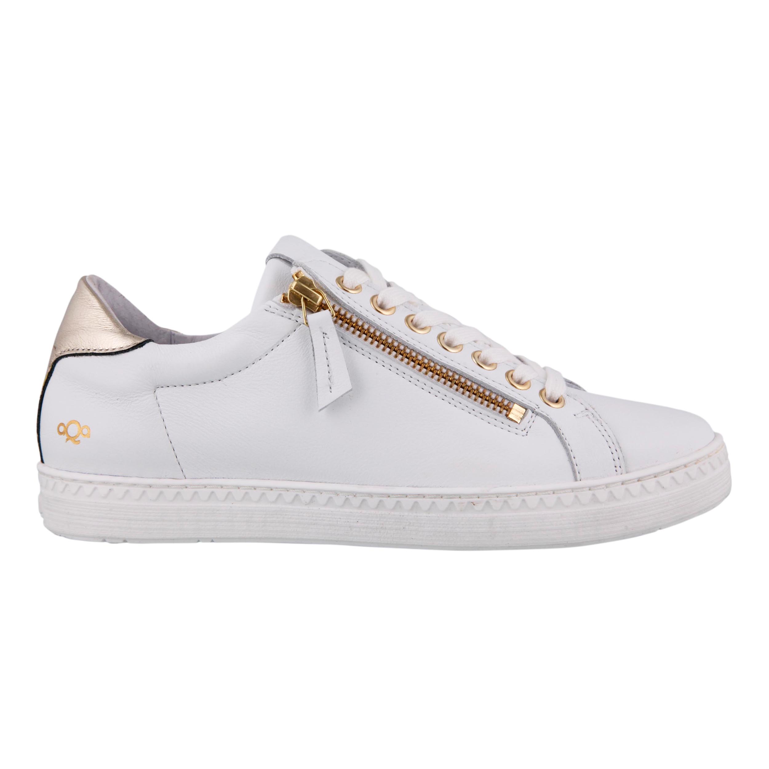AQA A8511 Sneaker Velvet Optic White El Dorado Gold