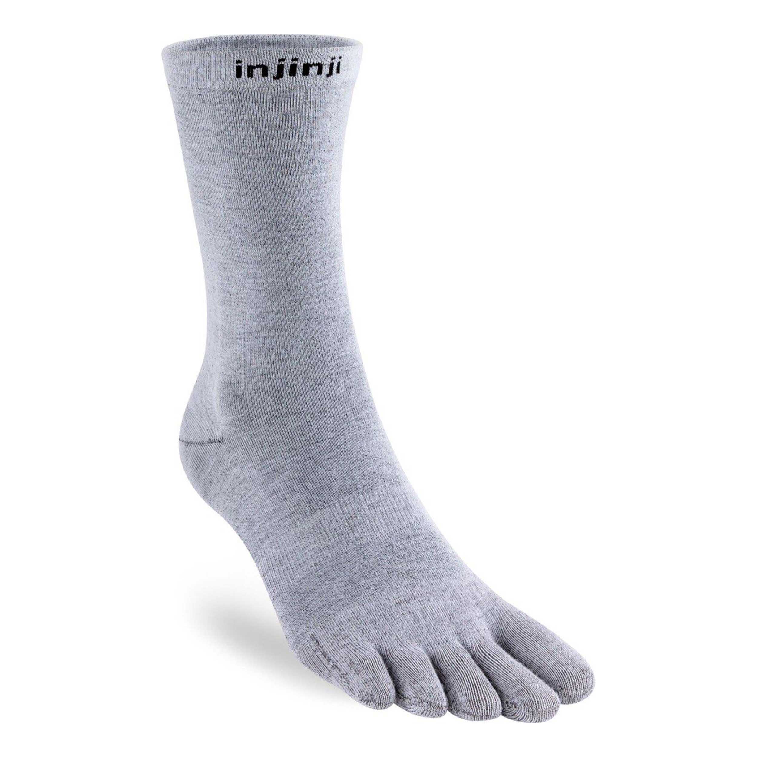 Injinji 060270 Teensokken Liner Lightweight Crew Coolmax Heather Gray