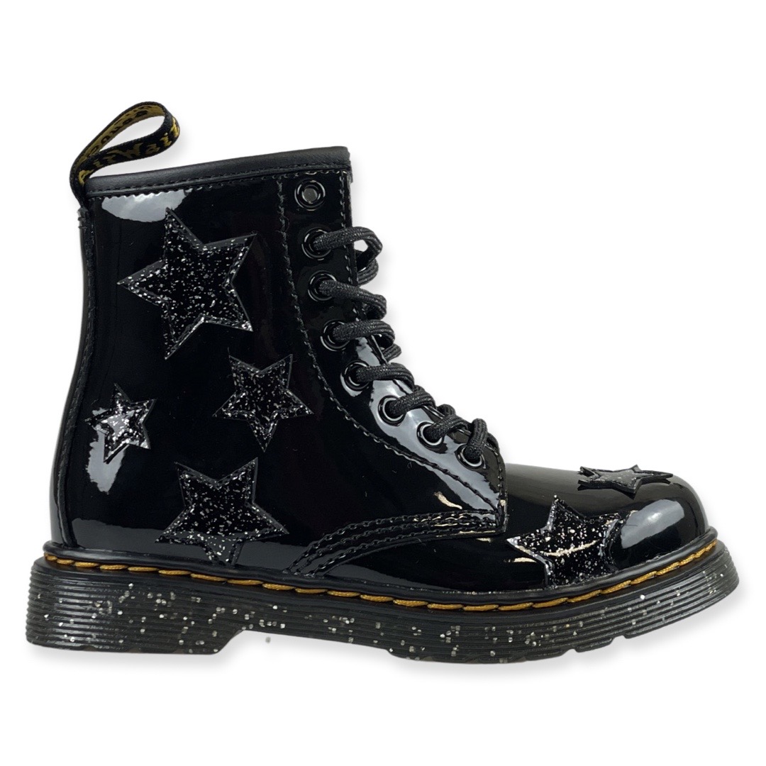 Dr. Martens 1460J Boot Black Patent+Cosmic Glitter