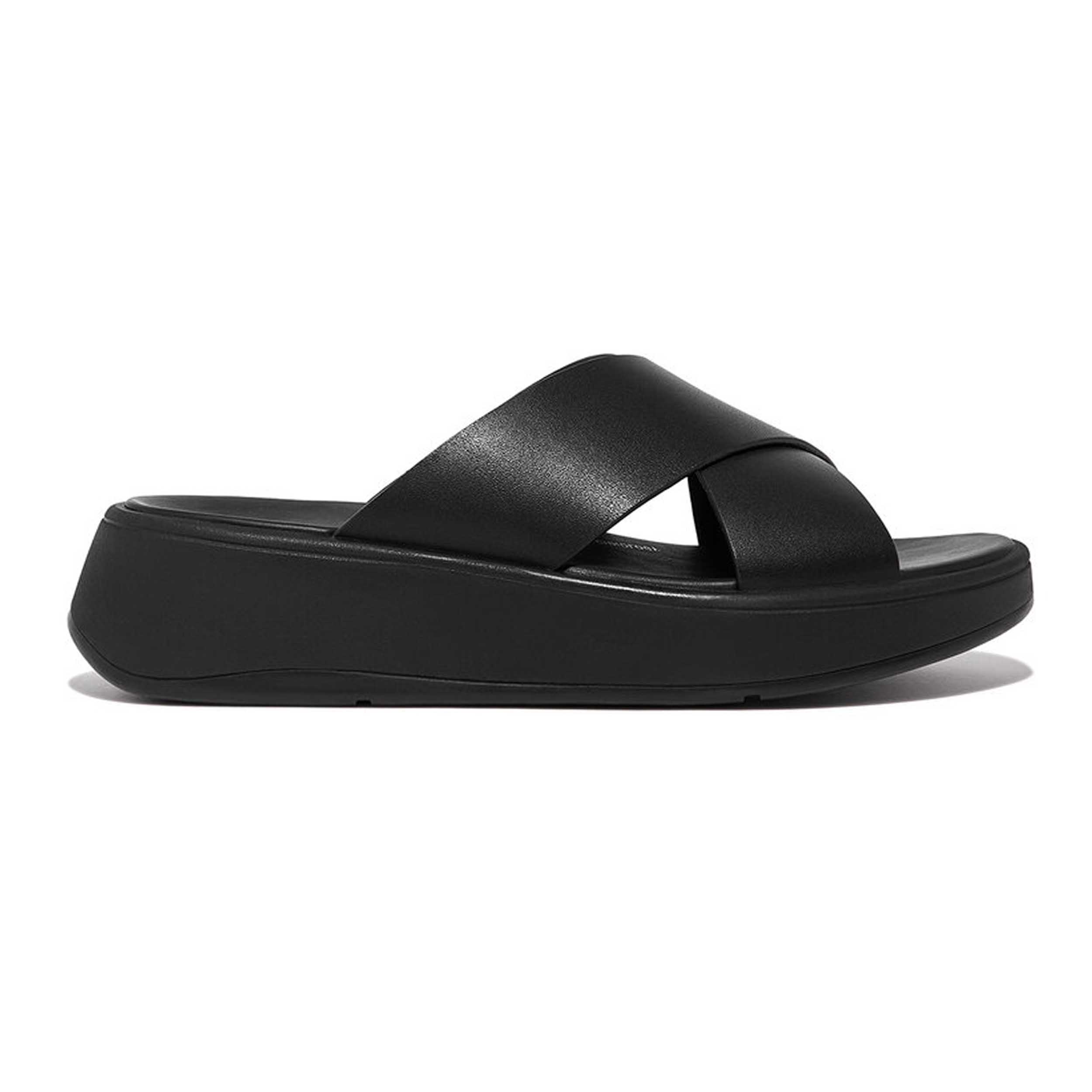 FitFlop FW5 Slipper F-Mode Flatform All Black