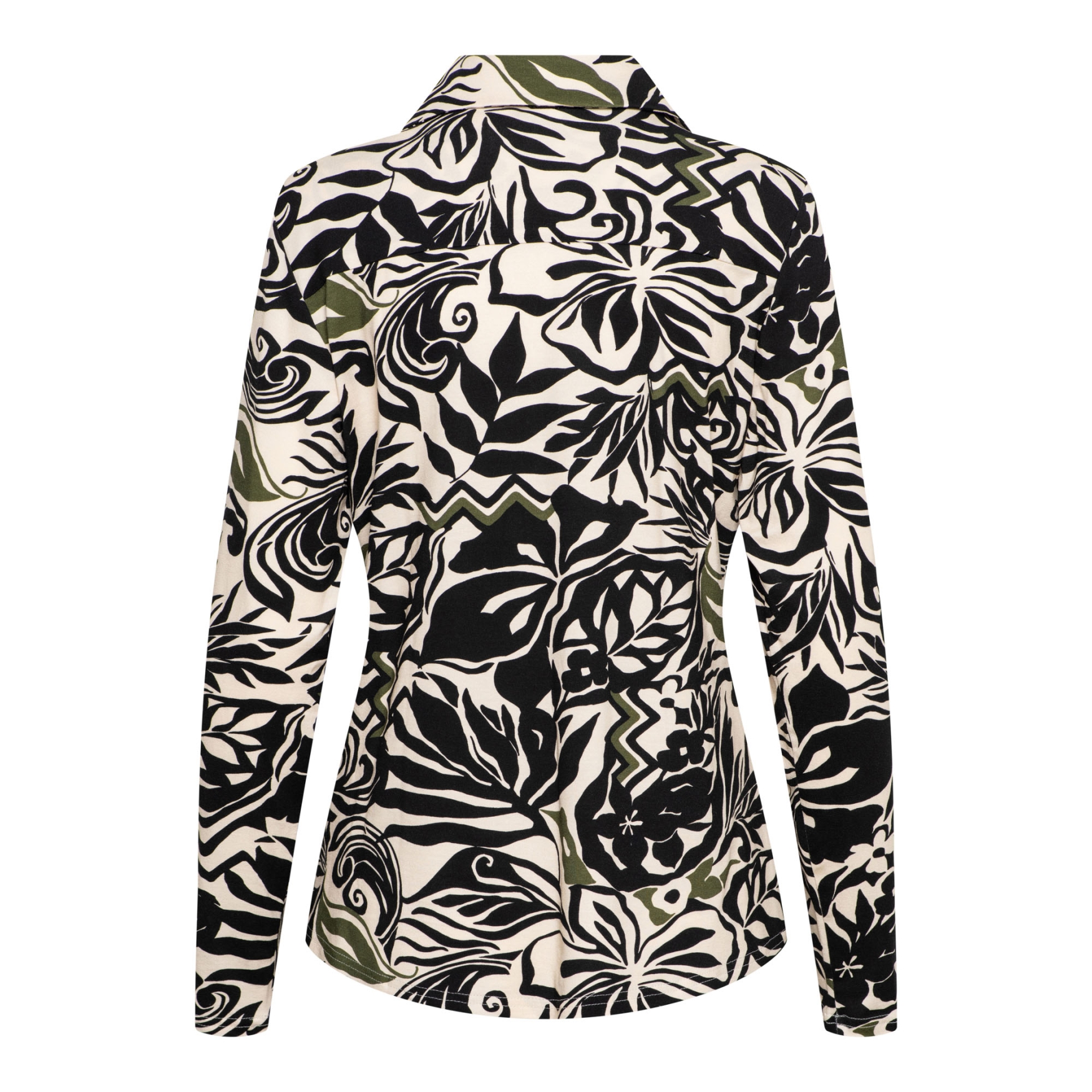 &Co BL355 Blouse Vayen Leaf Black Multi
