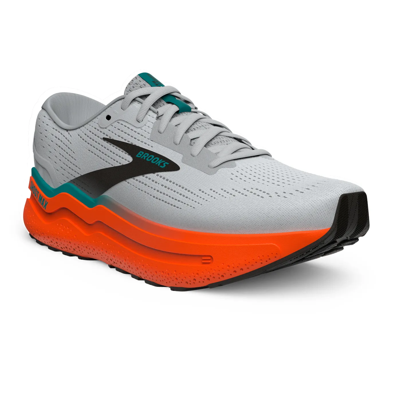 Brooks 110431 Ghost Max 2 Men Oyster Mushroom/Orange/Teal