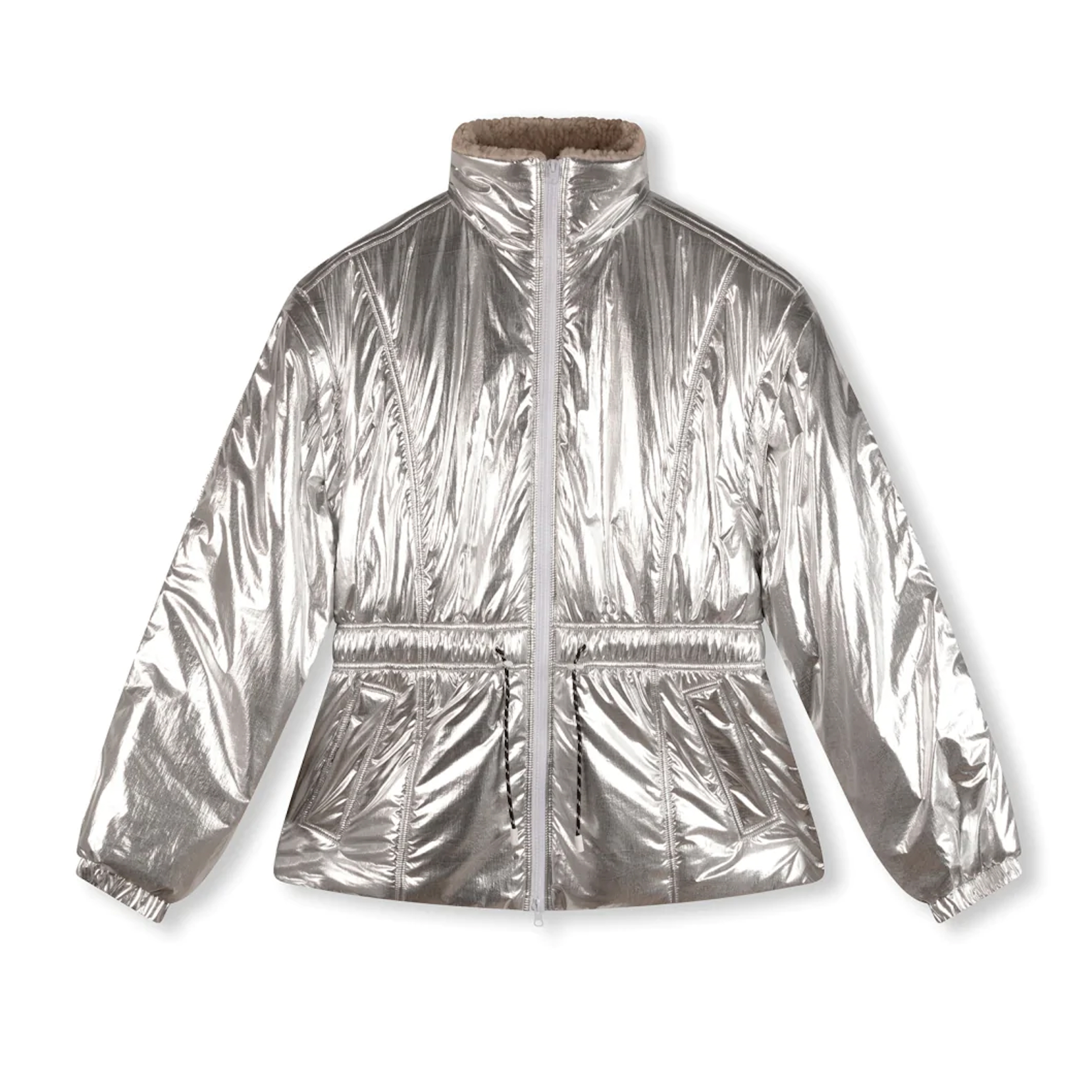 10Days Metallic Puffer Jacket Silver