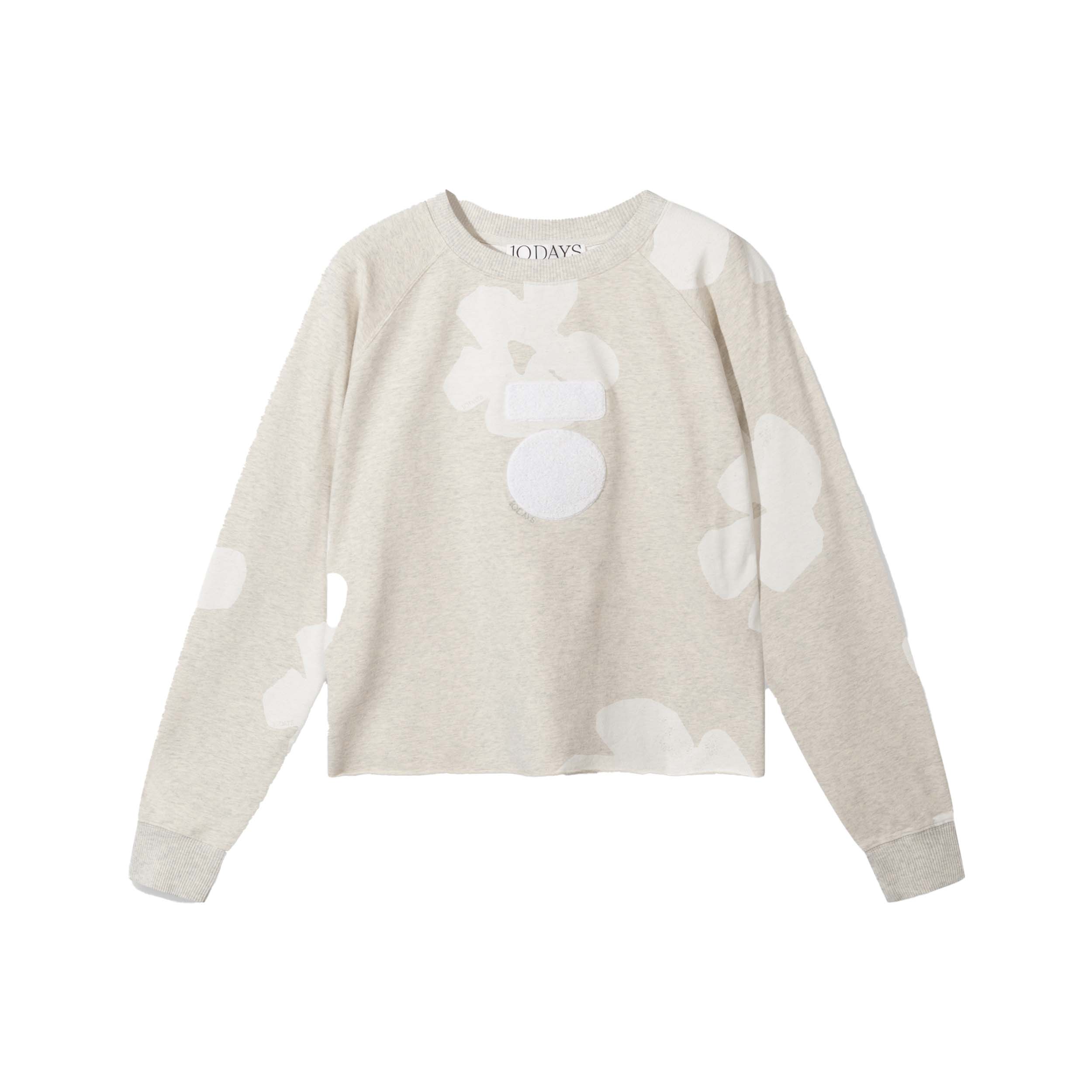 10DAYS 20-814-5201 Trui Icon Flower Soft White Melee