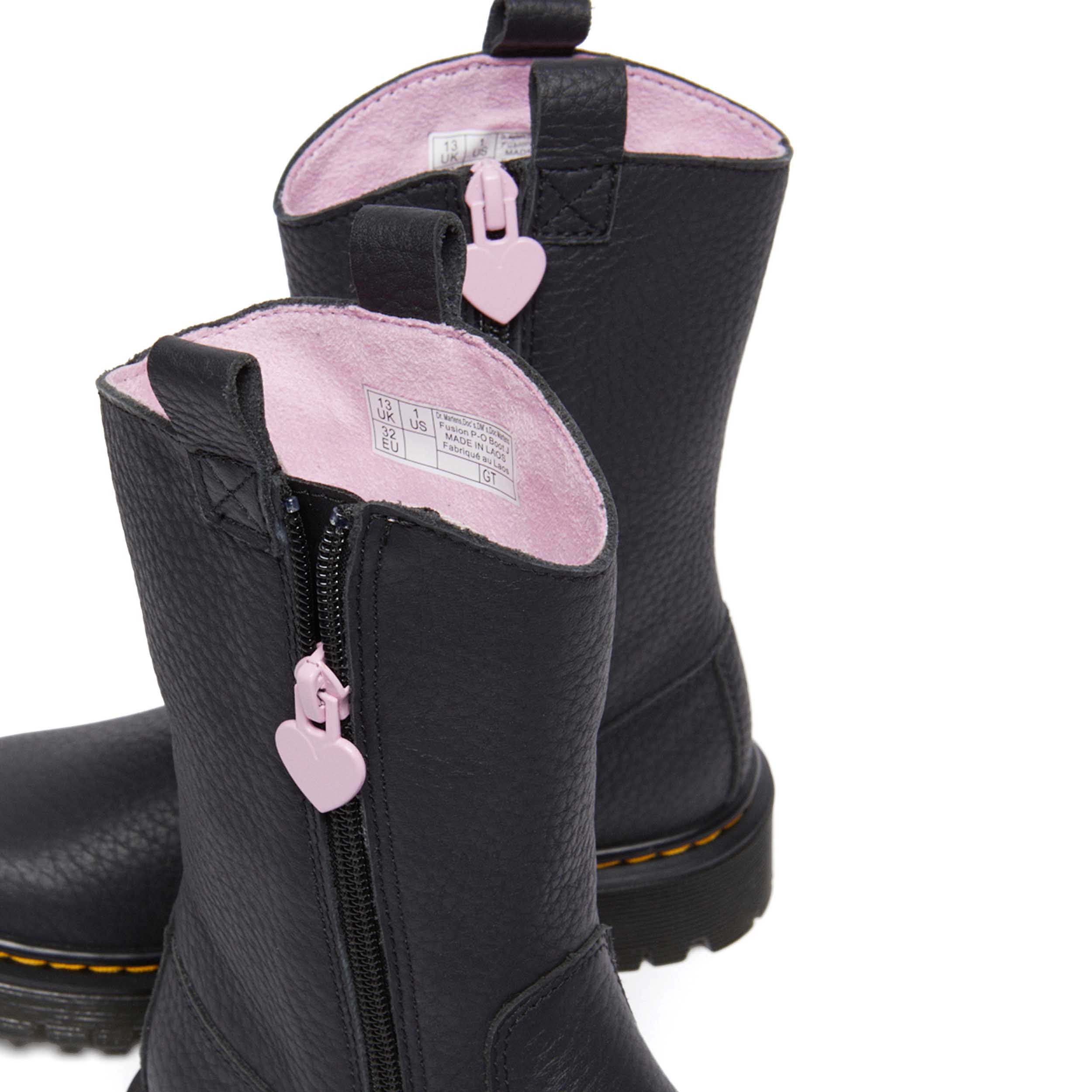 Dr. Martens 31948148J Boot Bex Heart Black/Pale Pink