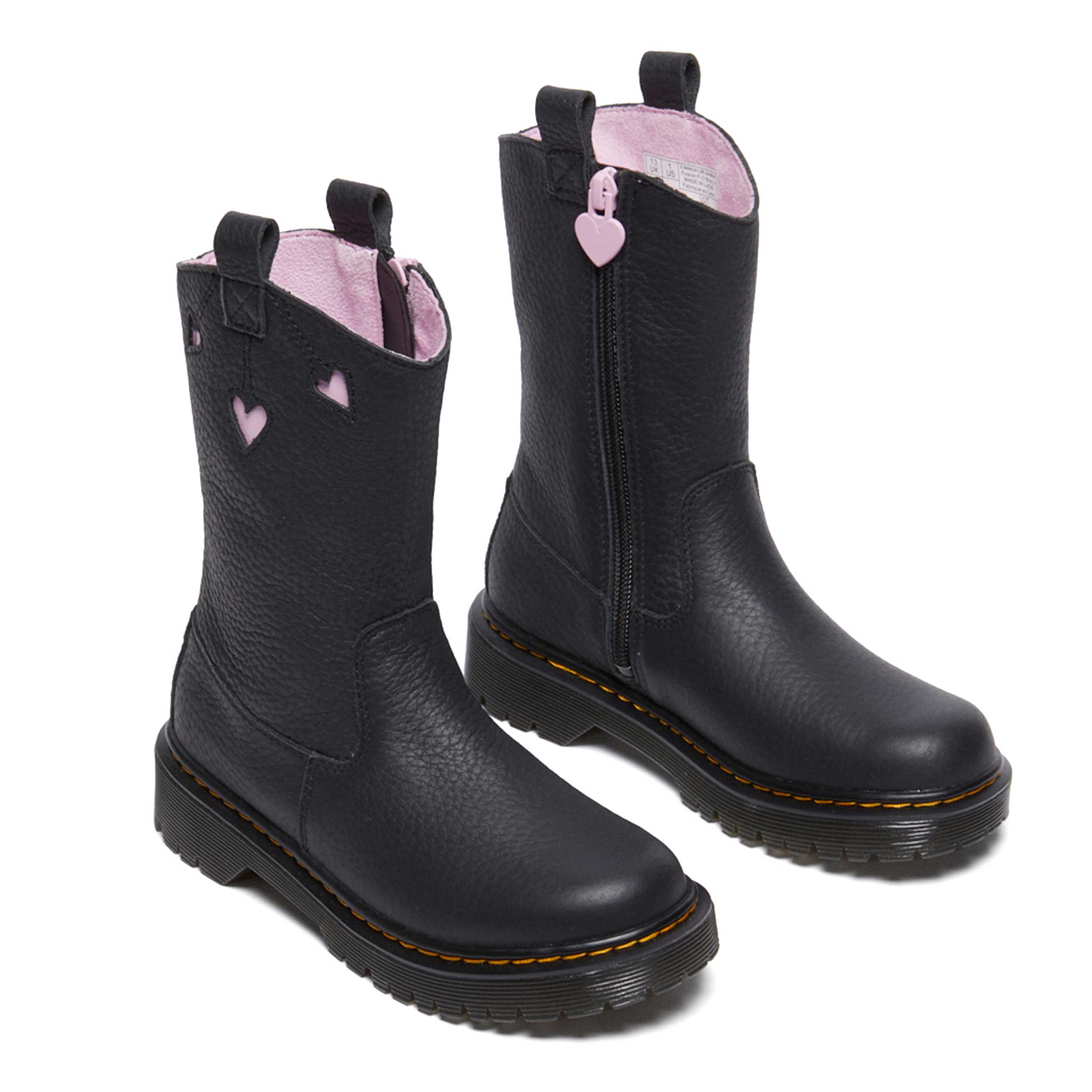 Dr. Martens 31948148J Boot Bex Heart Black/Pale Pink