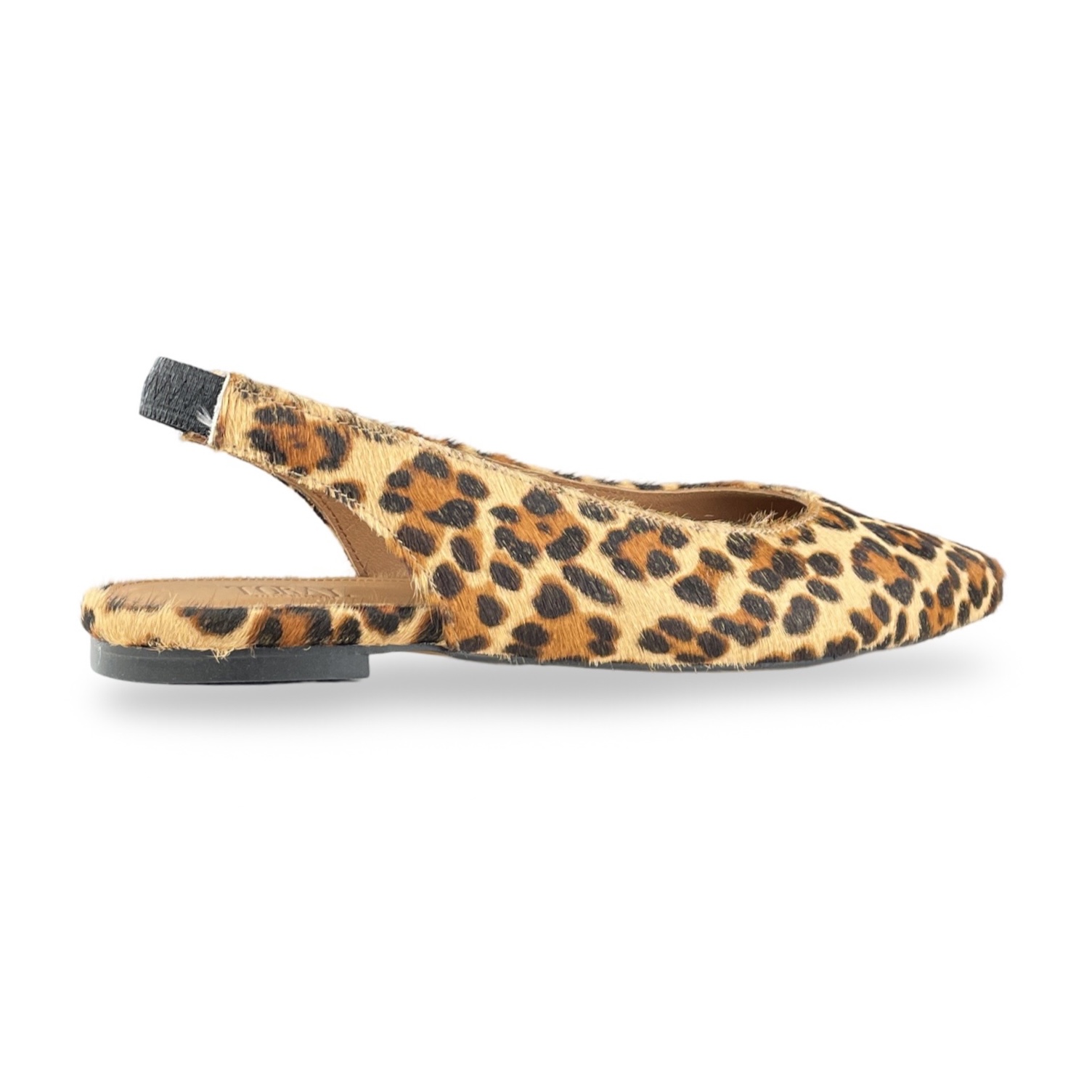 Toral Slingback Tatum Pony Leopard/Negro