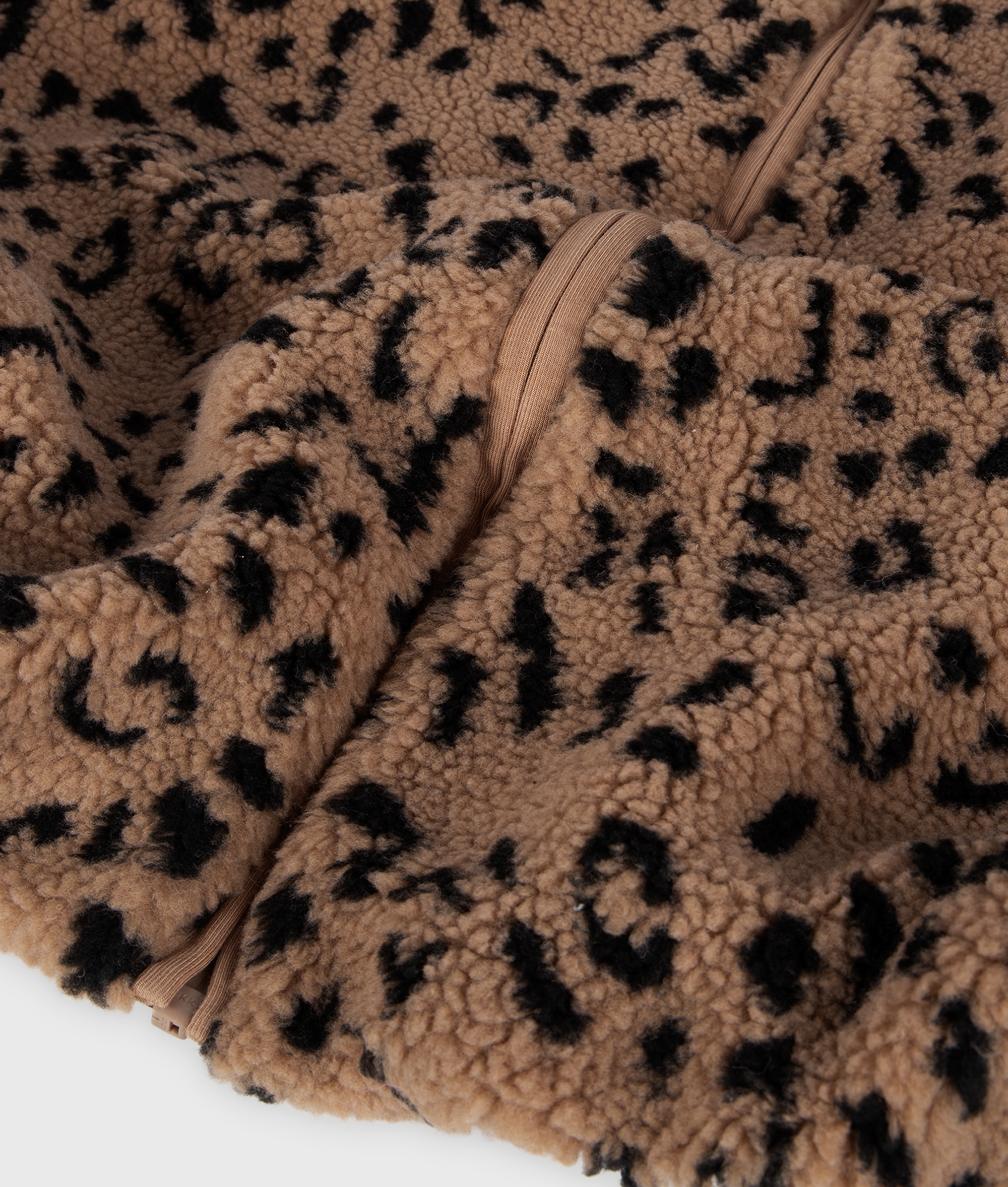 10DAYS 20-503-5201 Gilet Teddy Leopard Dark Fudge