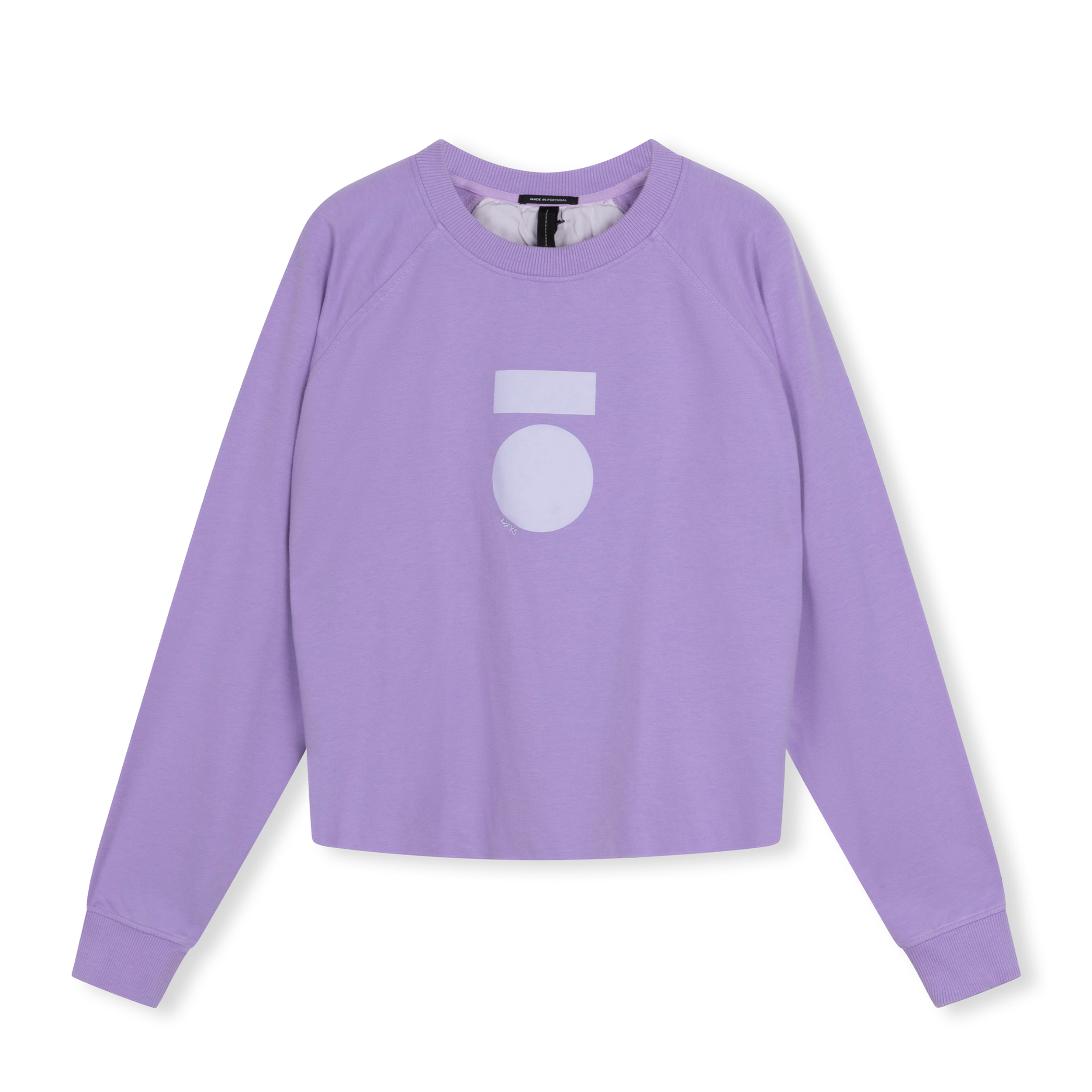 10Days cropped icon sweater lilac