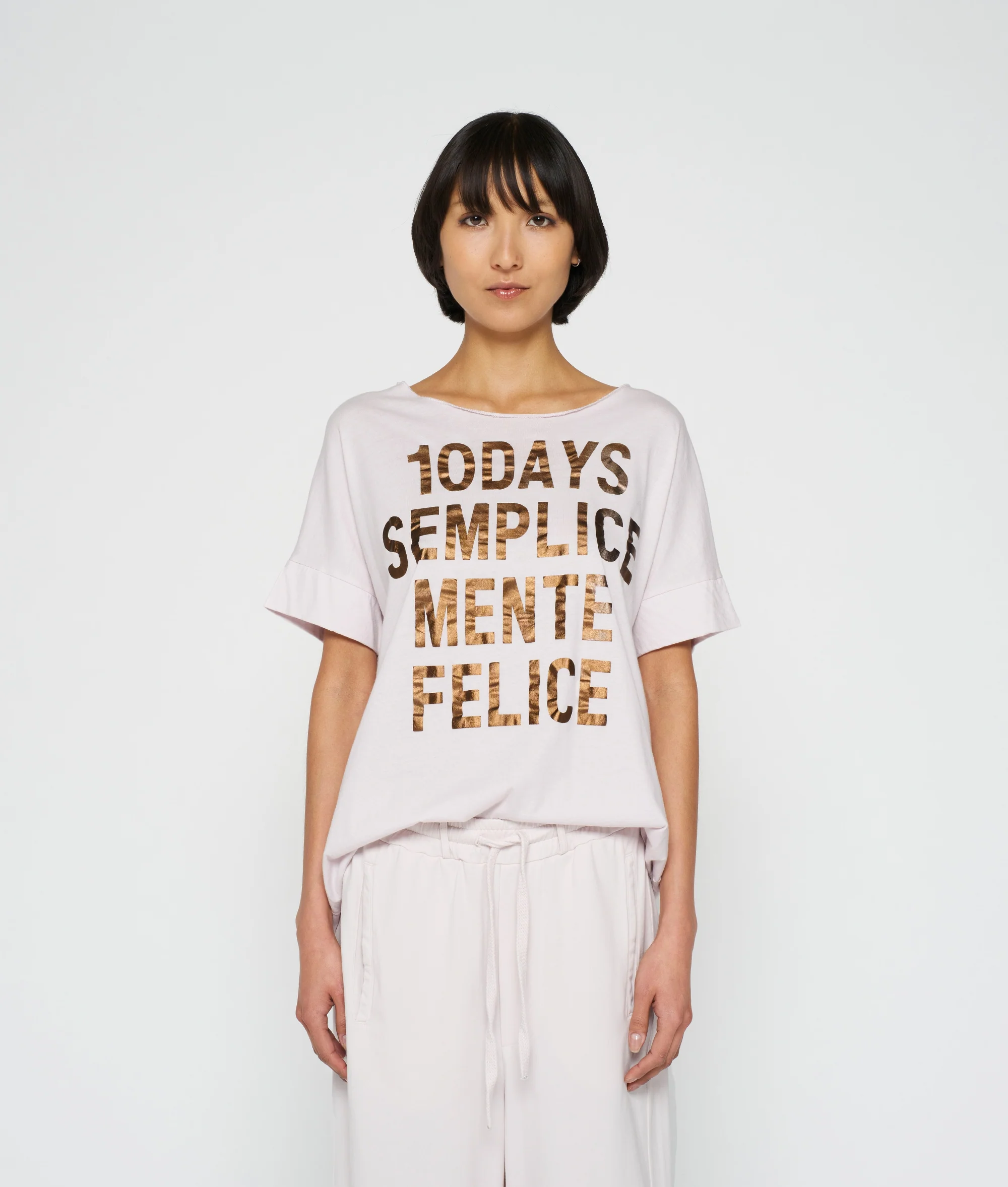 10DAYS Statement Tee Pale Lilac