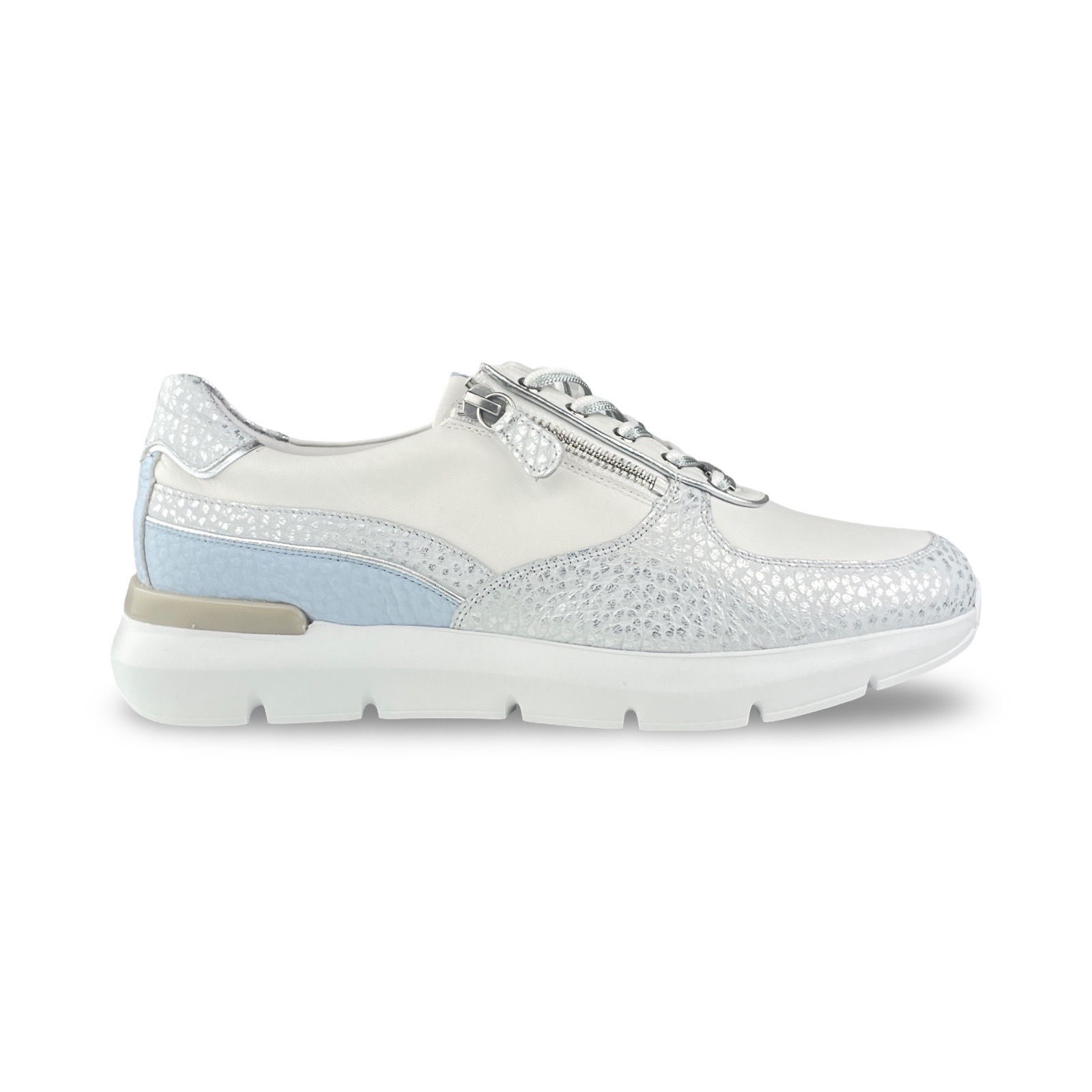 Hassia 301315 Sneaker Bordeaux Silver/Sky H