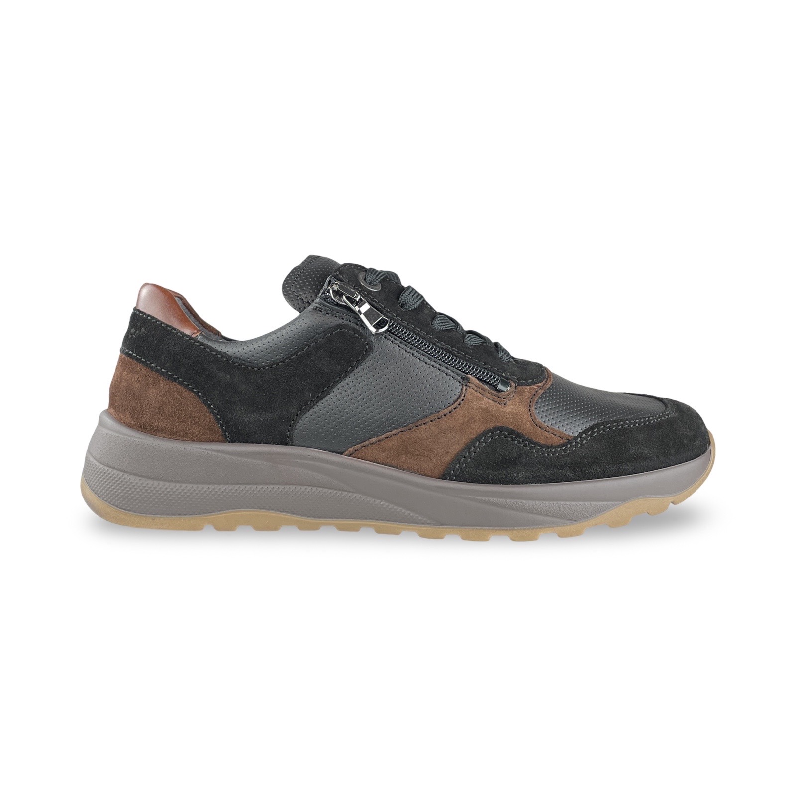 Waldlaufer 662001 Sneaker John Zwart/Nuba K