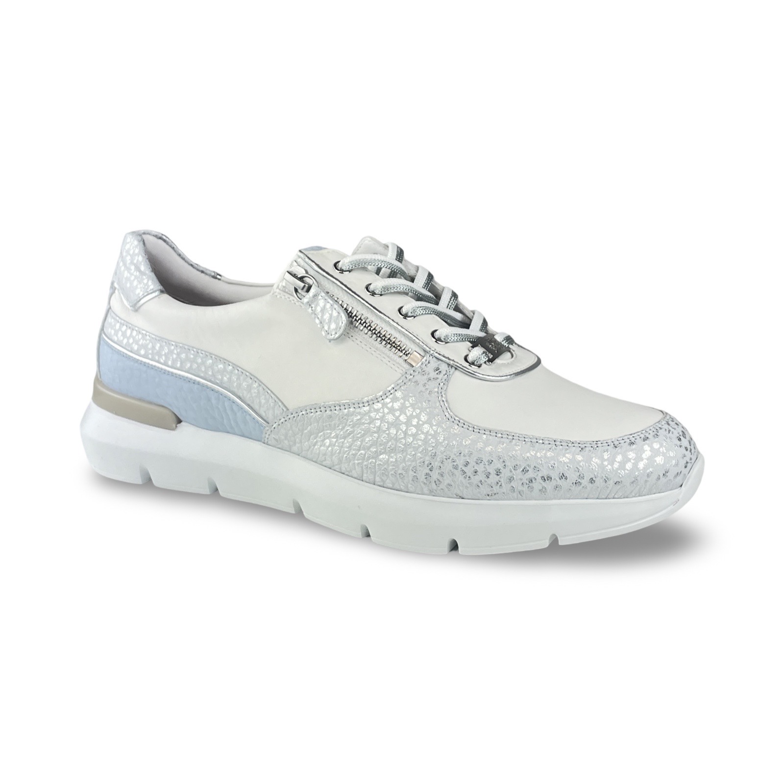 Hassia 301315 Sneaker Bordeaux Silver/Sky H