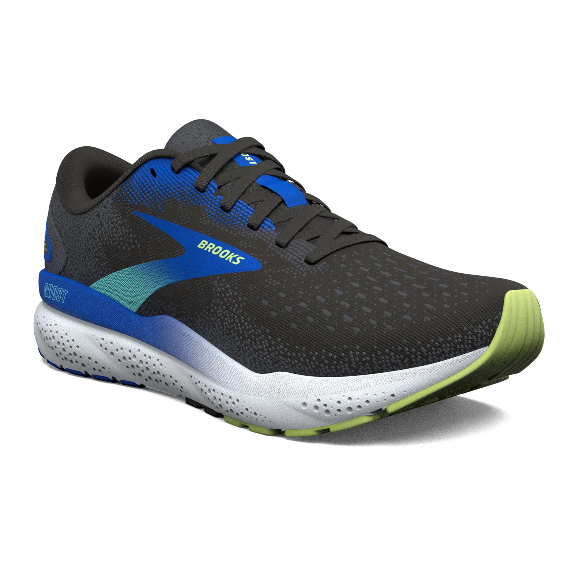Brooks 110418 Ghost 16 Men Black/Cobalt/Neo Yellow
