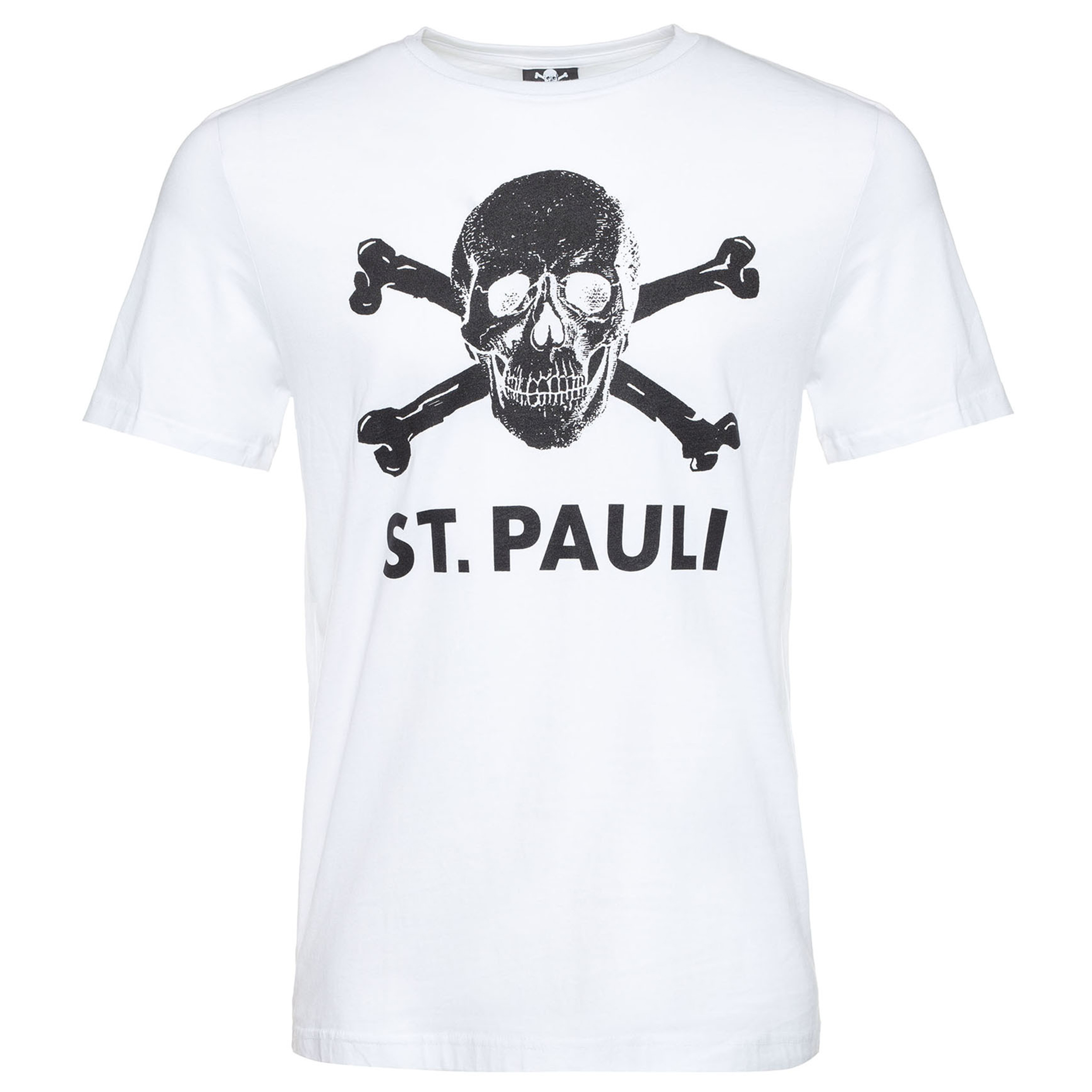 St. Pauli t-shirt Totenkopf wit SP011804