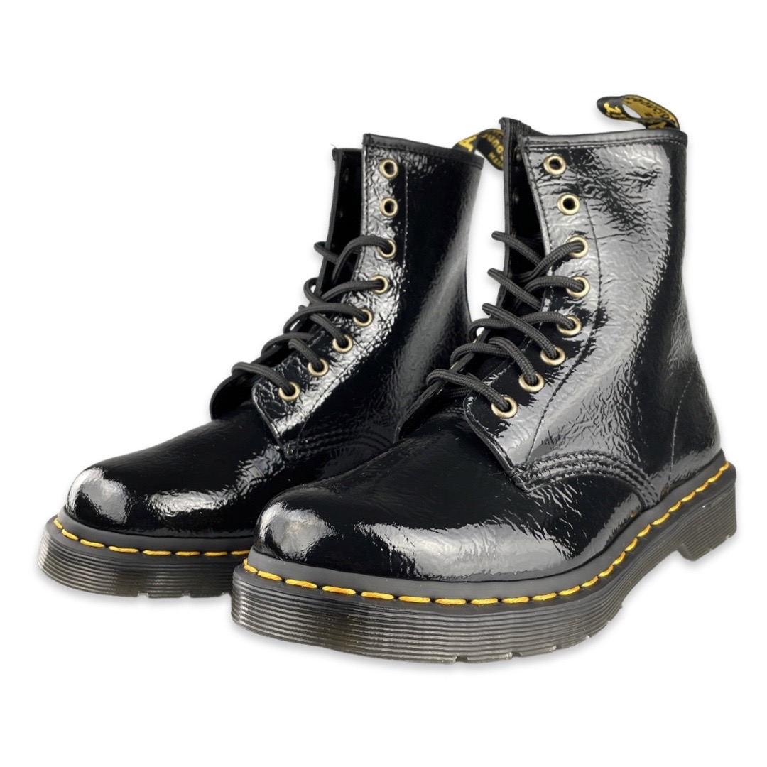 Dr. Martens 1460 Boot Distressed Patent Black 