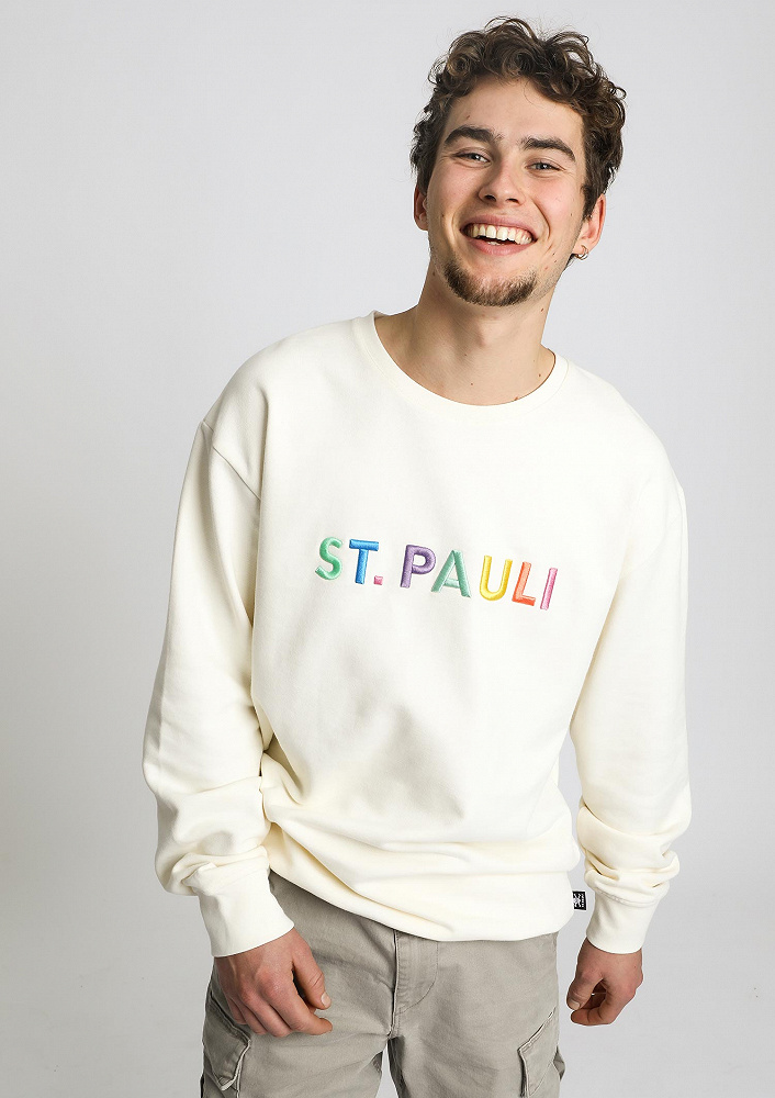 St. Pauli Sweatshirt Rainbow Letters Multicolor