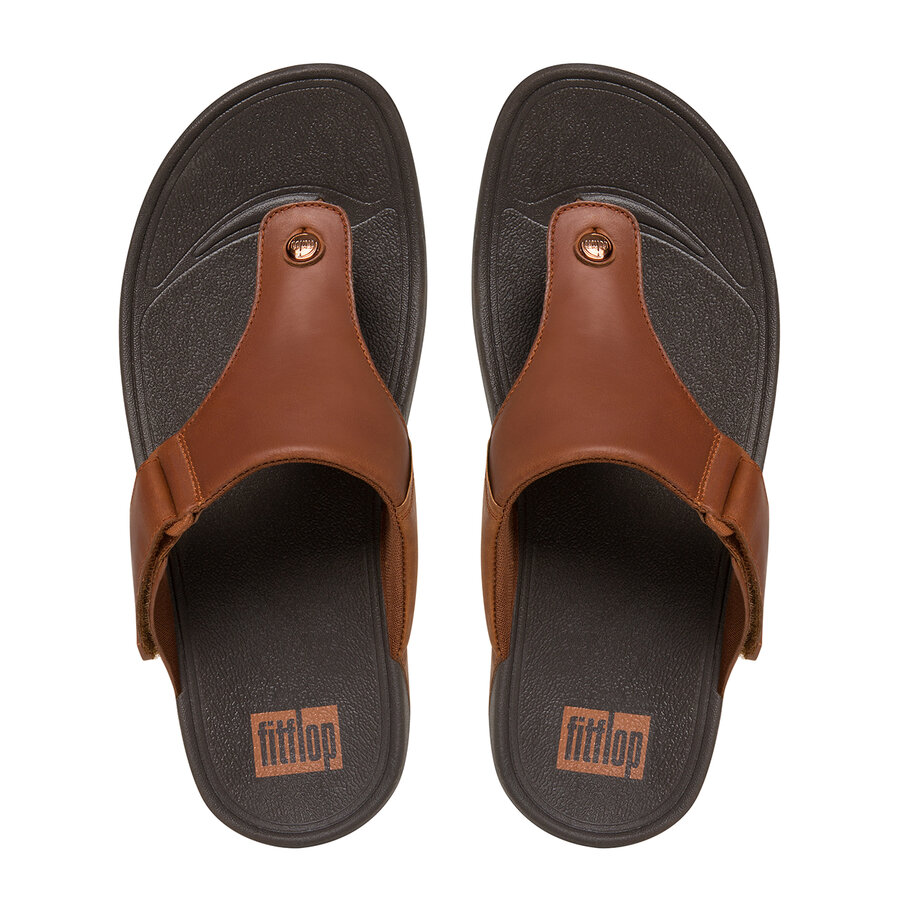 FitFlop 279 Slipper Trakk II Men Dark Tan