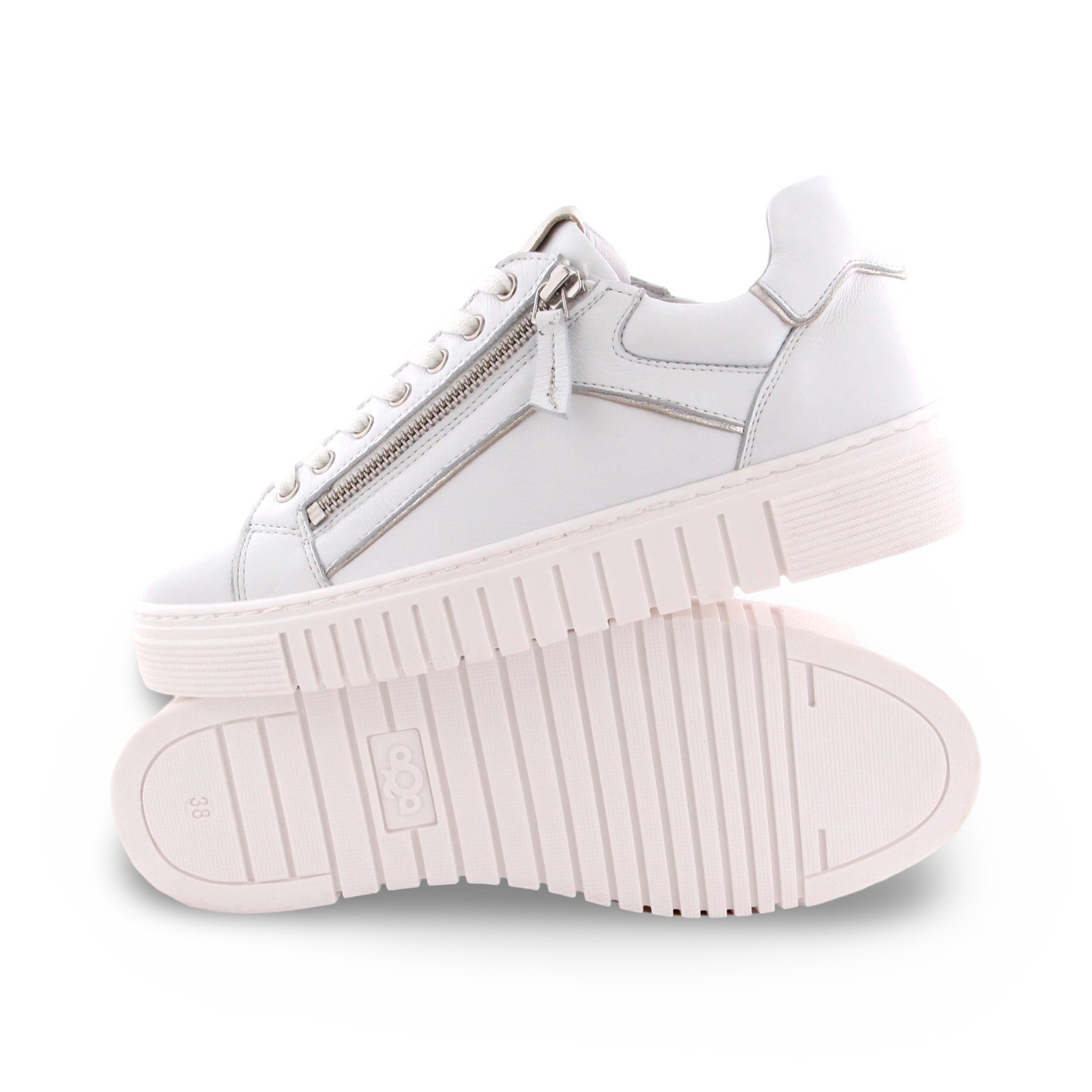 AQA A8697 Sneaker Bele White/Champagne