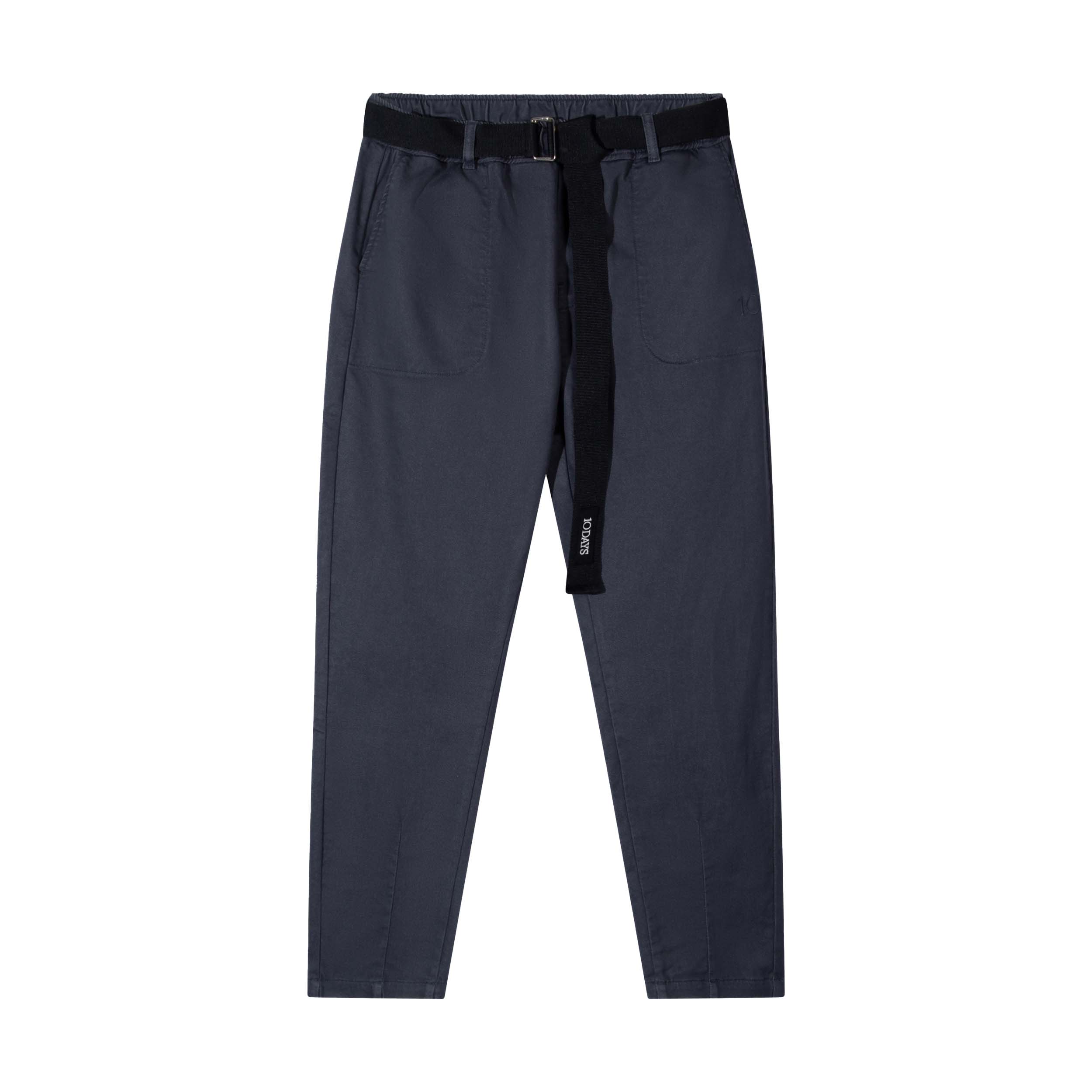 10DAYS 20-065-5201 Broek Belted Jog Yale Blue Long