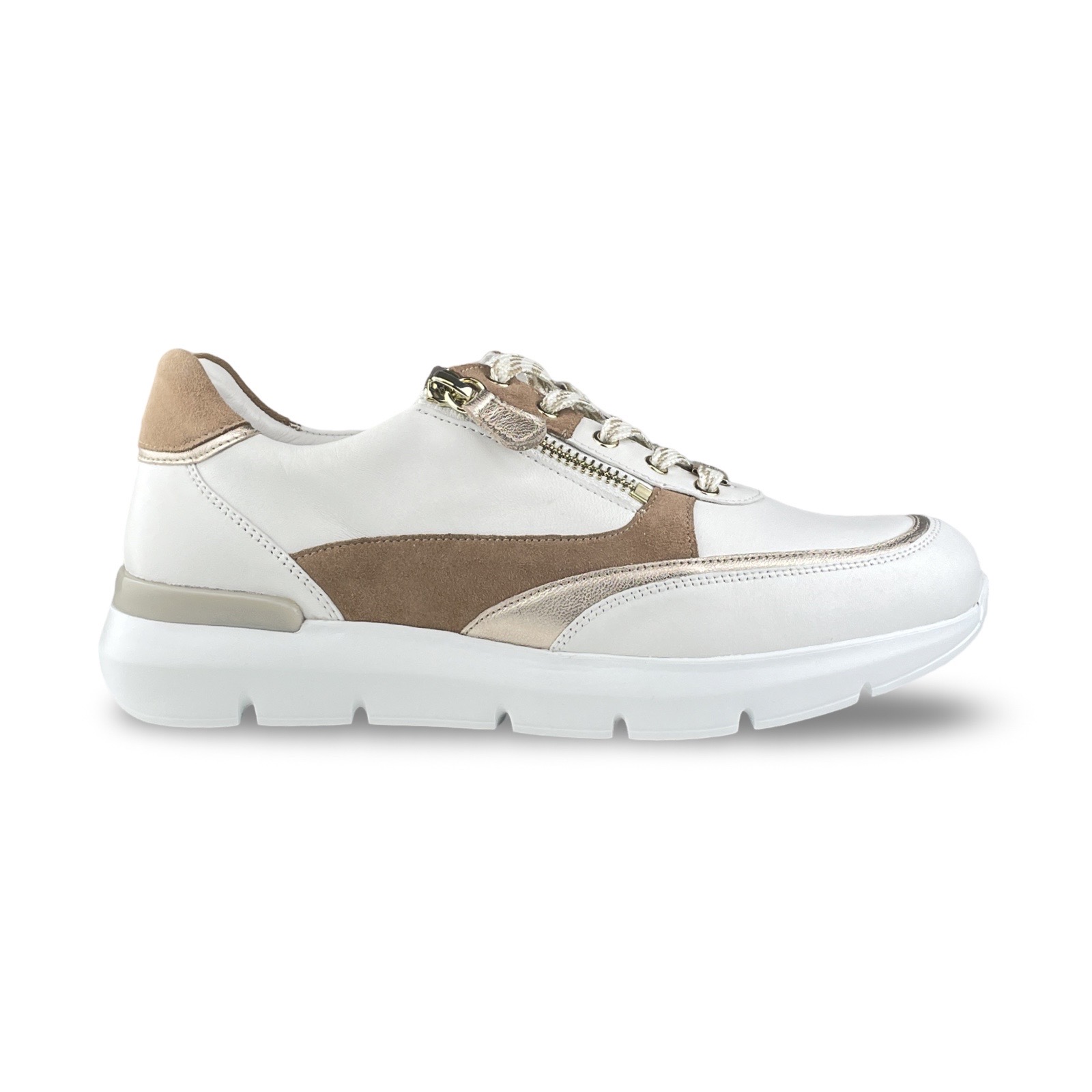 Hassia 301354 Sneaker Bordeaux Wit/Cappuccino H