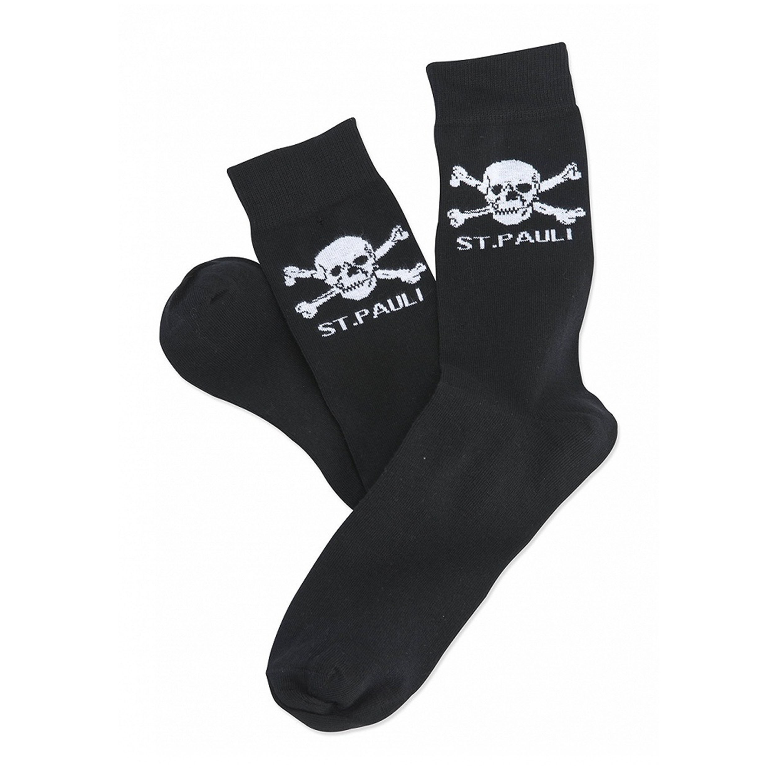 St.Pauli sokken Totenkopf zwart