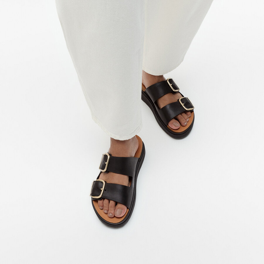 FitFlop HE8 Slipper Gen-FF Buckle Black