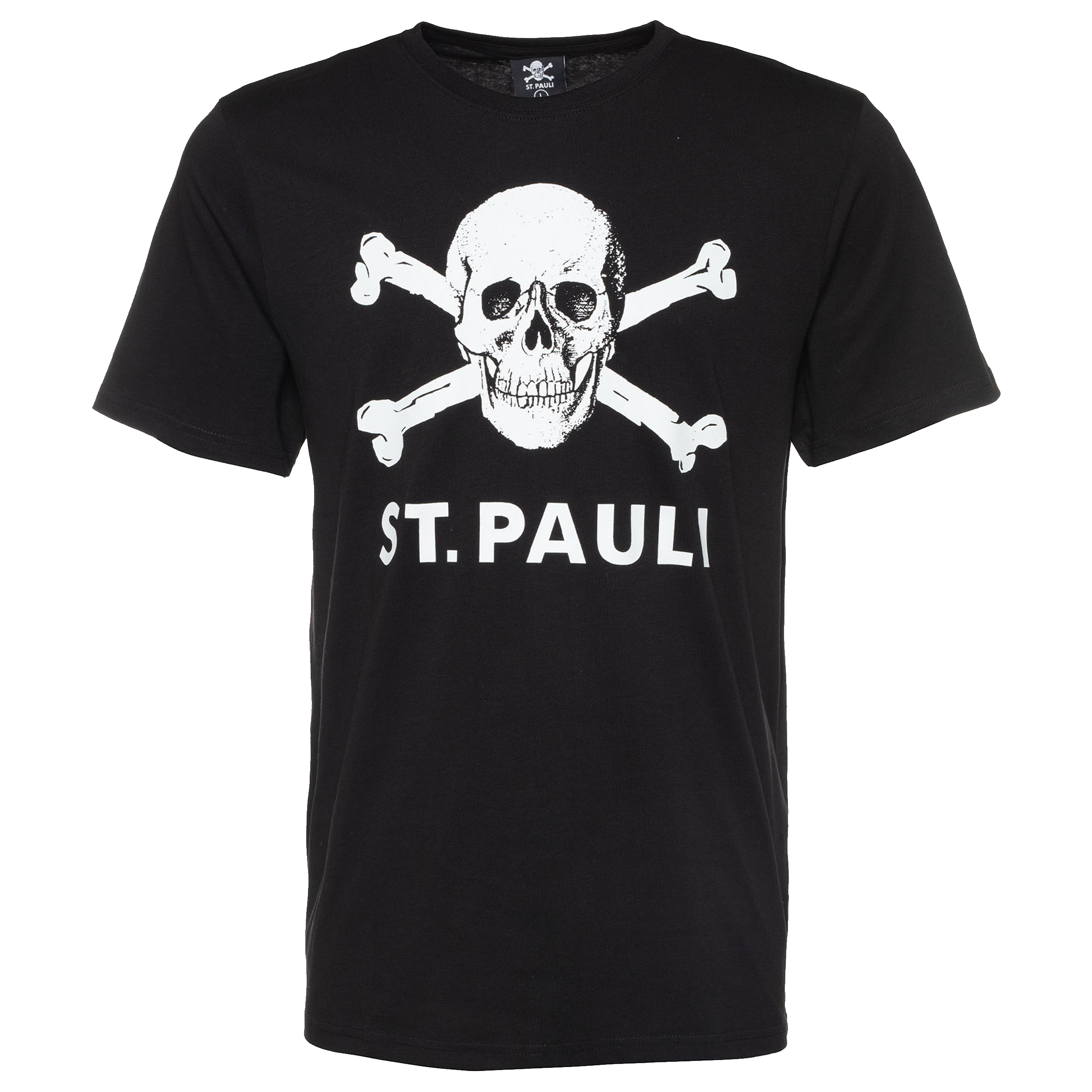 St. Pauli t-shirt Totenkopf zwart SP011800