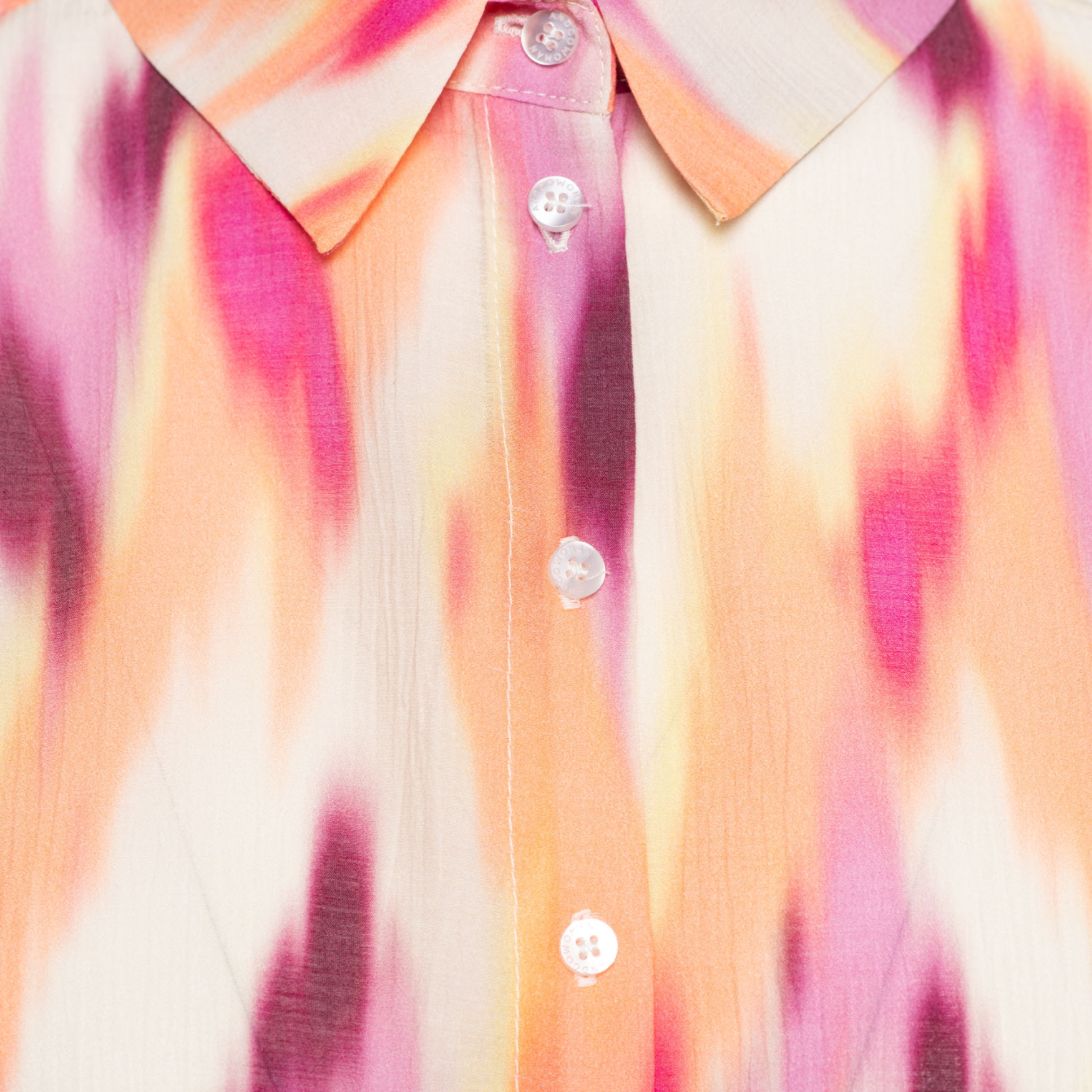 &Co BL354 Blouse Apollo Ikat Peach Orange Multi
