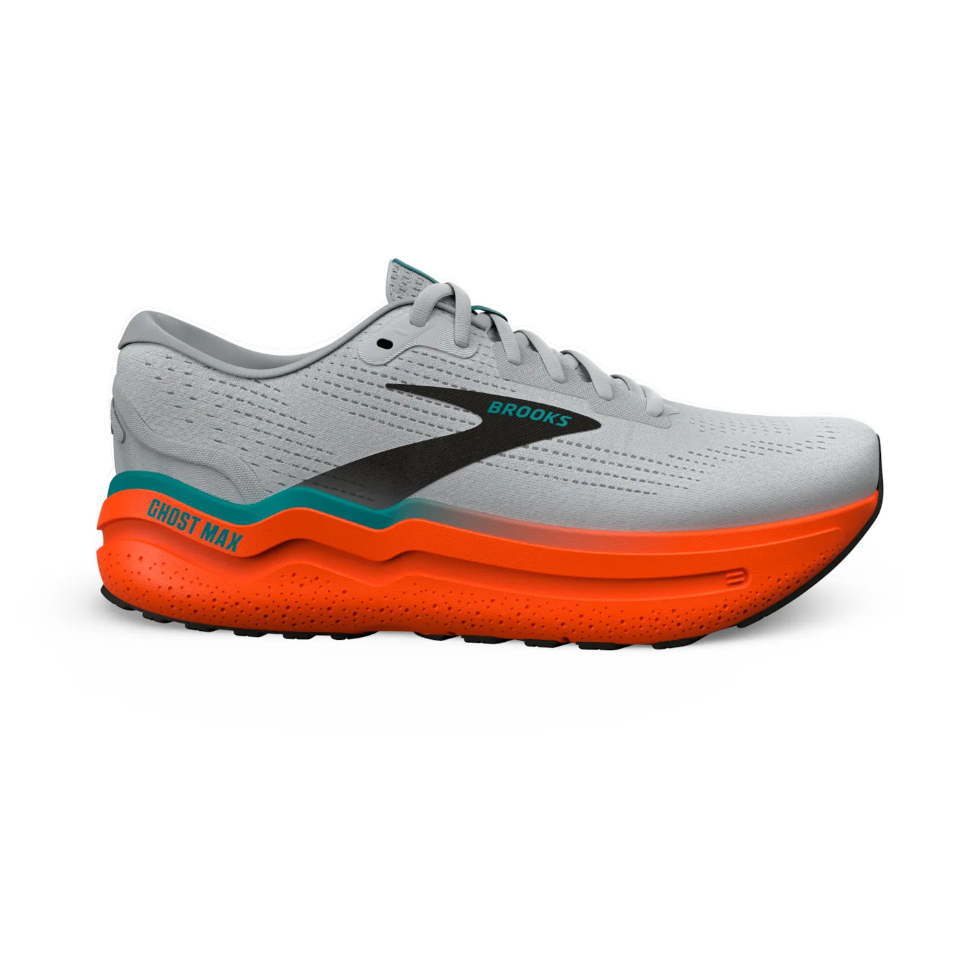 Brooks 110431 Ghost Max 2 Men Oyster Mushroom/Orange/Teal