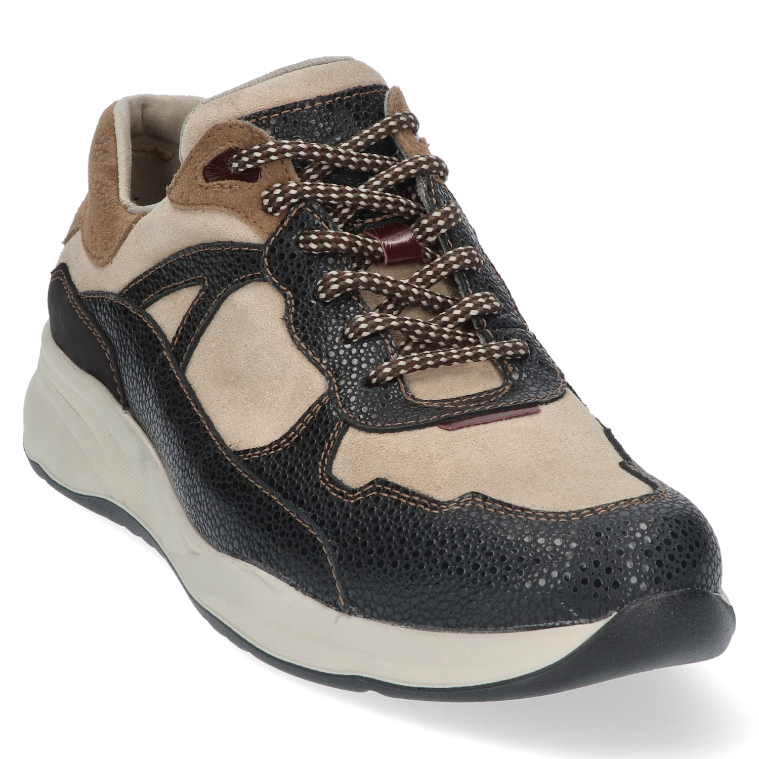 Durea 6283 Sneaker Zwart Combi G